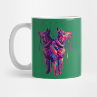 Australian Kelpie Dog Ink Artwork Mug